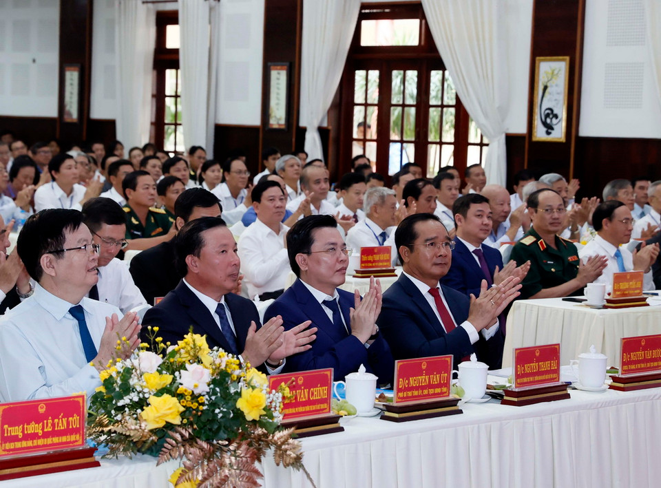 Các đại biểu dự lễ kỷ niệm. (Ảnh: Thống Nhất/TTXVN)