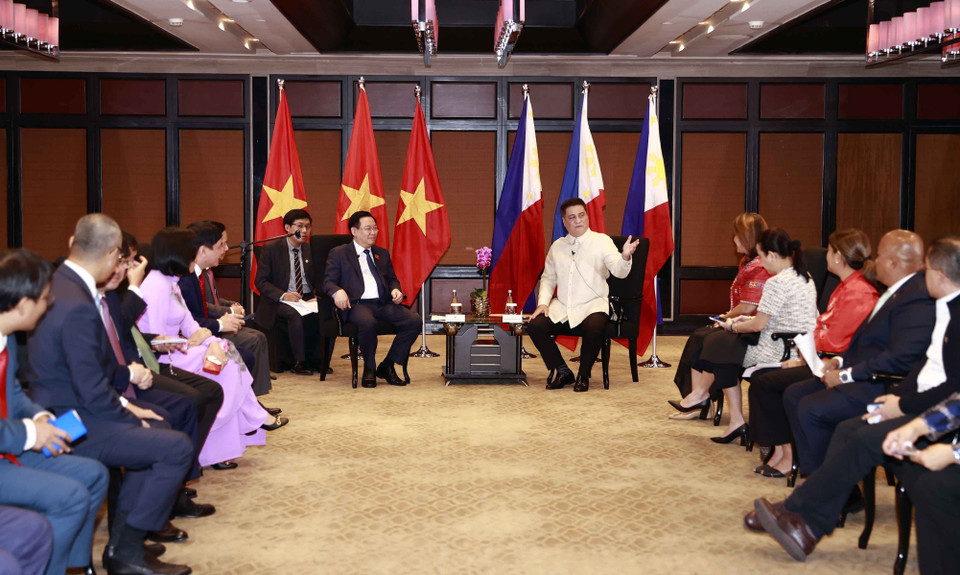 Quang cảnh hội đàm. (Ảnh: Doãn Tấn/TTXVN)