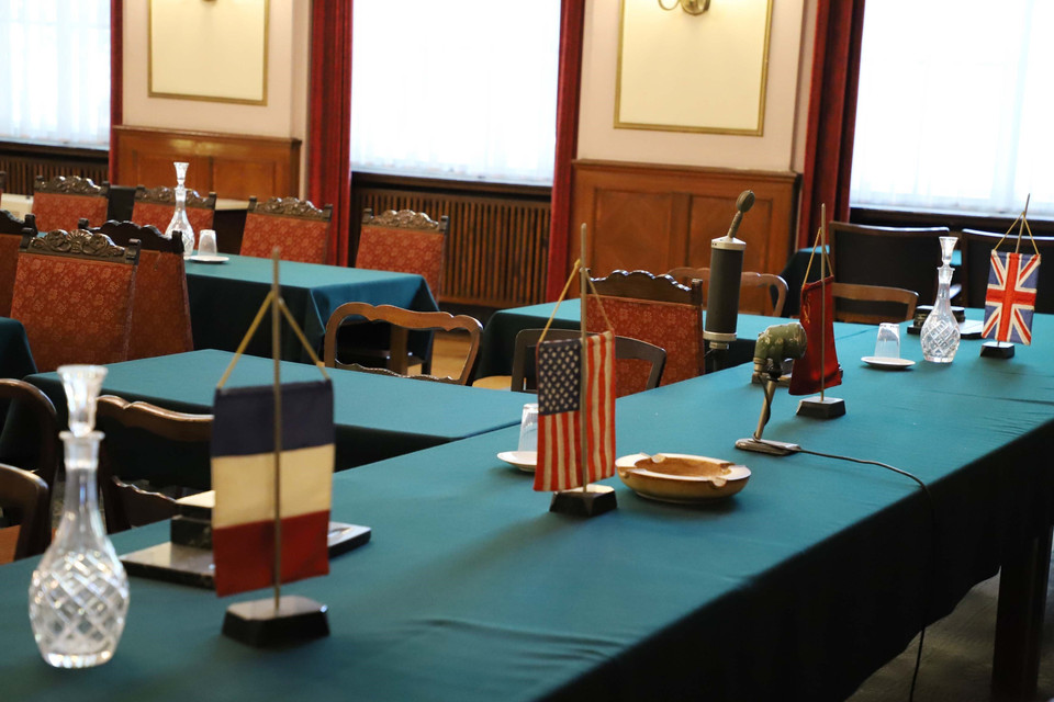 Đây là nơi chế độ phát xít ký tuyên bố đầu hàng vô điều kiện ngày 8/5/1945.(Ảnh: Mạnh Hùng/TTXVN)