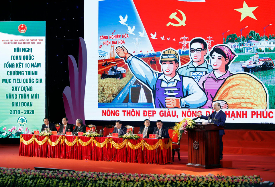 Thủ tướng Nguyễn Xuân Phúc phát biểu chỉ đạo tại hội nghị. (Ảnh: Thống Nhất/TTXVN)