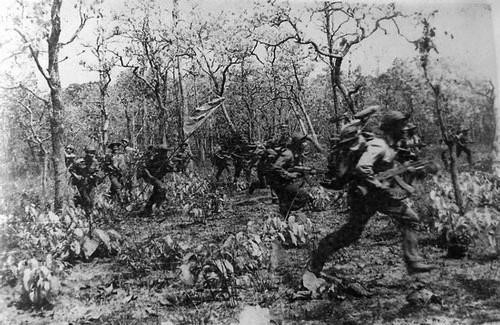 Bộ đội Quân khu 5 tham gia giải phóng Campuchia năm 1979. (Ảnh: Tư liệu TTXVN)