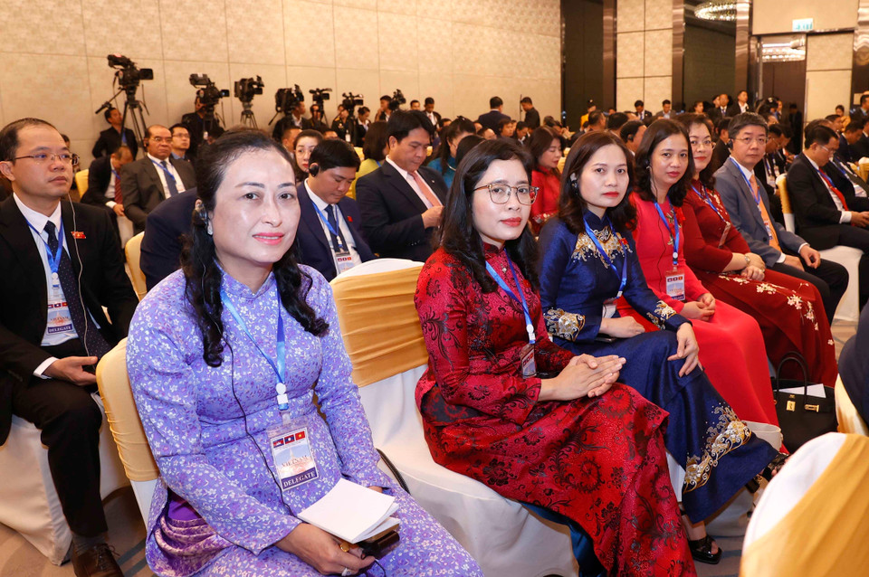 Đại biểu Đoàn Việt Nam dự Hội nghị. (Ảnh: Doãn Tấn/TTXVN)