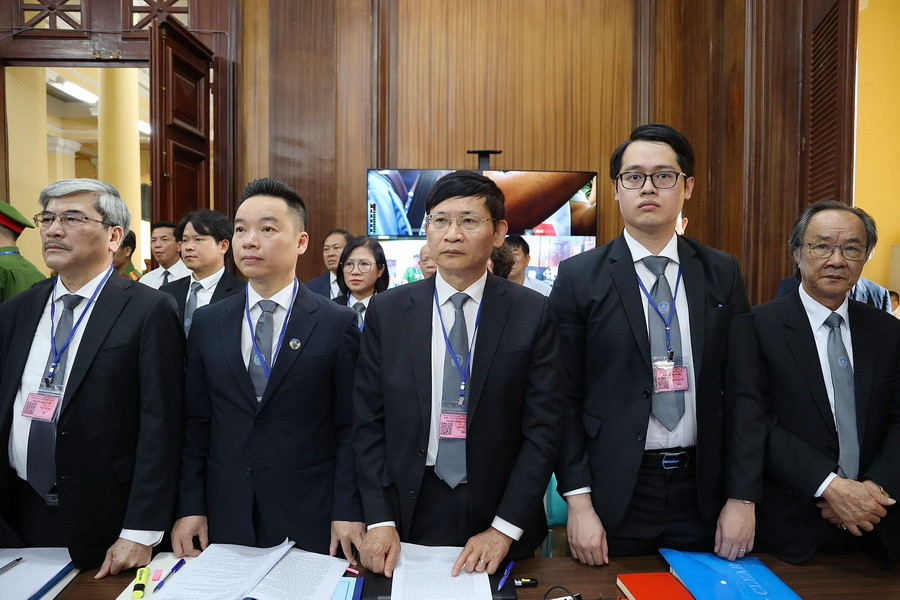 Hơn 150 luật sư tham gia phiên tòa. (Ảnh: Thanh Vũ/TTXVN)