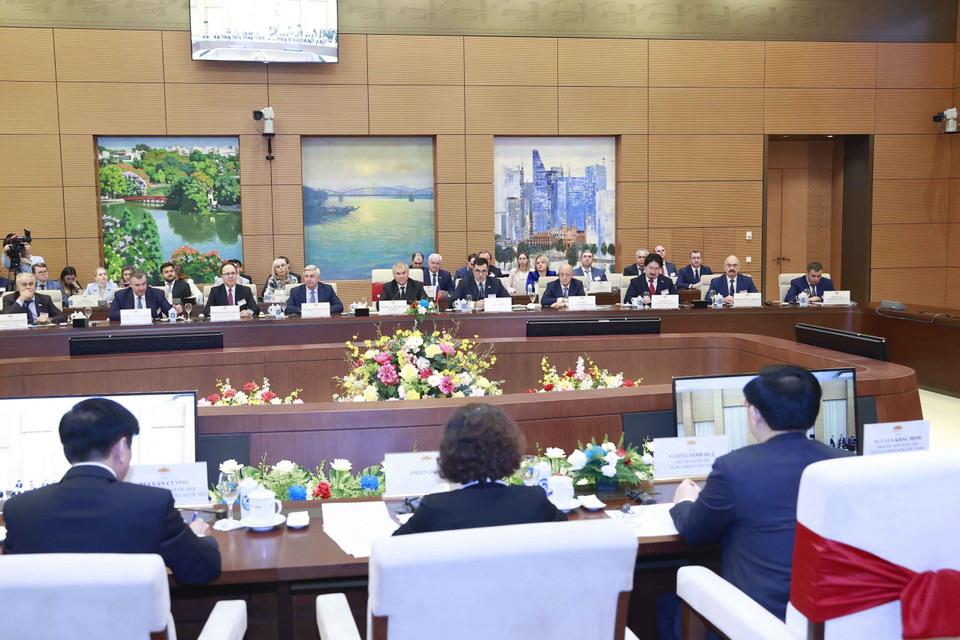 Quang cảnh hội đàm. (Ảnh: Doãn Tấn/TTXVN)