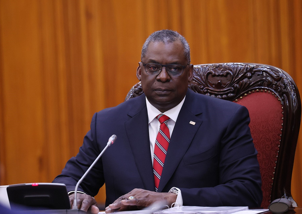 Bộ trưởng Quốc phòng Hợp chúng quốc Hoa Kỳ Lloyd Austin. (Ảnh: Dương Giang/TTXVN)