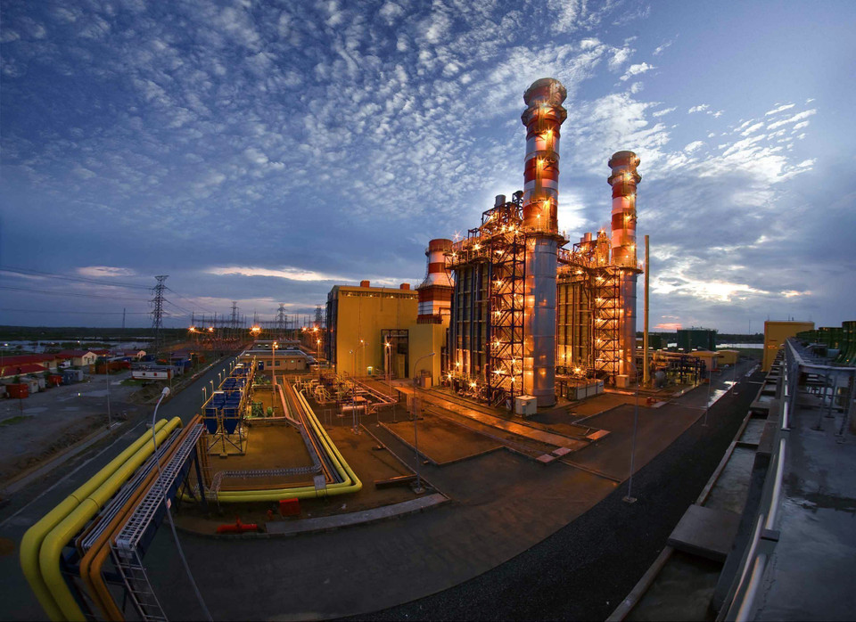 GDP tăng trưởng trong bối cảnh kinh tế toàn cầu suy thoái nghiêm trọng. Trong ảnh: Tổng Công ty Điện lực Dầu khí Việt Nam (PV Power) thuộc Tập đoàn Dầu khí Việt Nam đã sản xuất và đóng góp cho hệ thống điện quốc gia trên 200 tỷ kWh điện. (Ảnh: TTXVN)