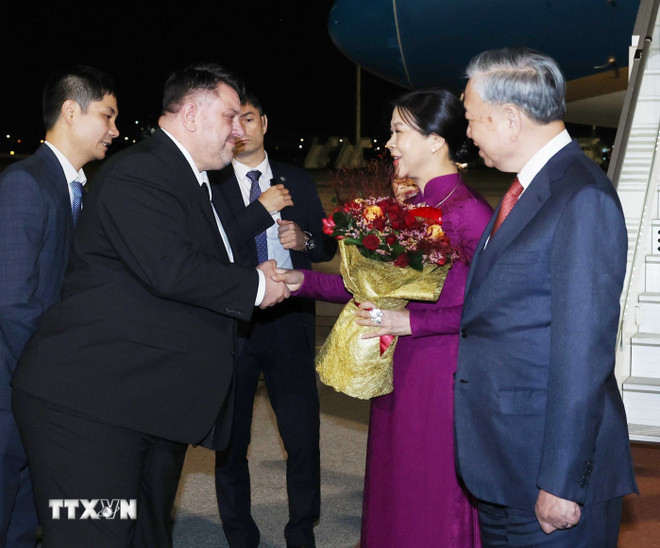 Tổng Bí thư Tô Lâm và Phu nhân bắt đầu thăm chính thức Cộng hòa Bulgaria ttxvn-to-lam-9.jpg