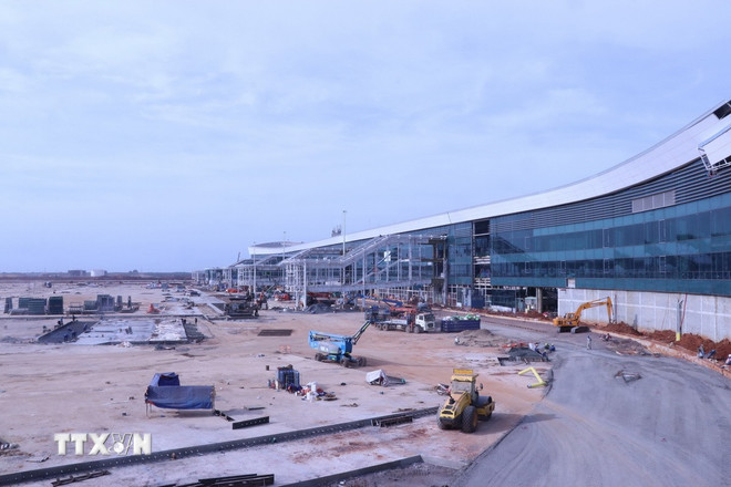 Șantierul de construcție al Aeroportului Internațional Long Thanh. (Foto: Cong Phong/VNA) ttxvn-long-thanh-3-resize.jpg