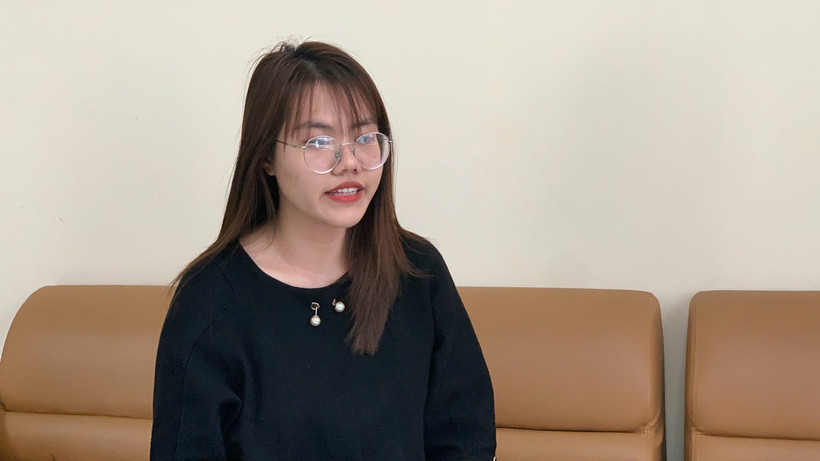 Nguyễn Phượng Anh - 22 tuổi - Sinh viên ngành Luật Thương mại Quốc tế đại học Luật Hà Nội. (Ảnh: Minh Ánh/Vietnam+)