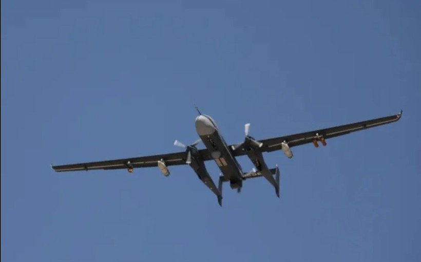 Máy bay không người lái TB-A có thể mang theo tới 24 thanh iodide bạc để gây mưa nhân tạo. (Ảnh: Cục Khí tượng Trung Quốc)