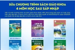 Sửa chương trình sách giáo khoa 4 môn học sau sáp nhập