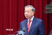 Tổng Bí thư Tô Lâm phát biểu khai mạc Hội nghị lần thứ hai Ban Chấp hành Trung ương Đảng khóa XIV. (Ảnh: Thống Nhất/TTXVN)
