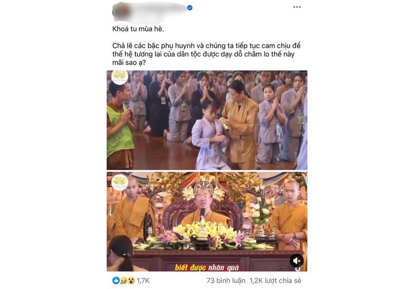 Hình ảnh lan truyền trên mạng xã hội về "vong nhập".