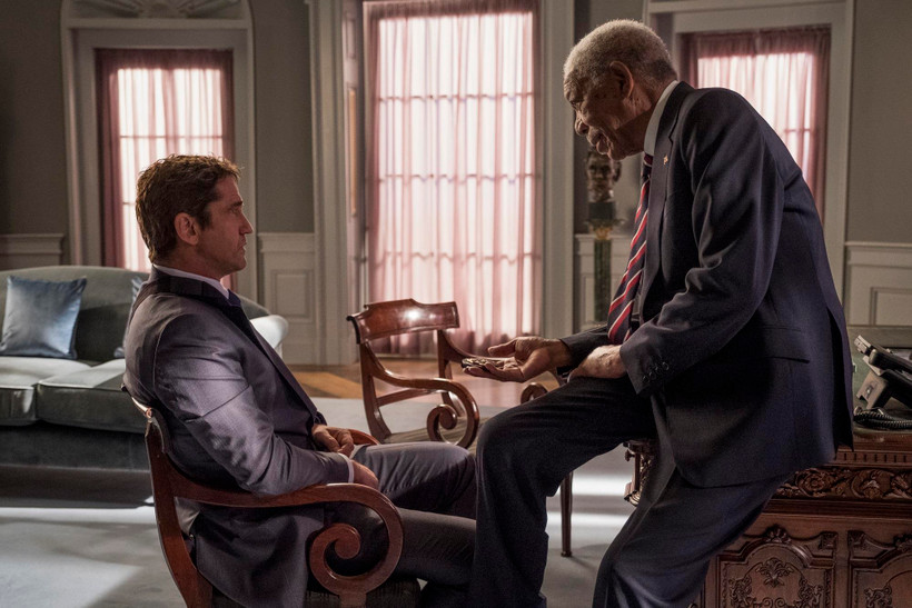 Gerard Butler và Morgan Freeman trong Angel Has Fallen (Nguồn: Fox)