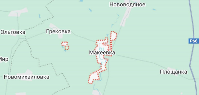Bản đồ khu tái định cư Makiivka.