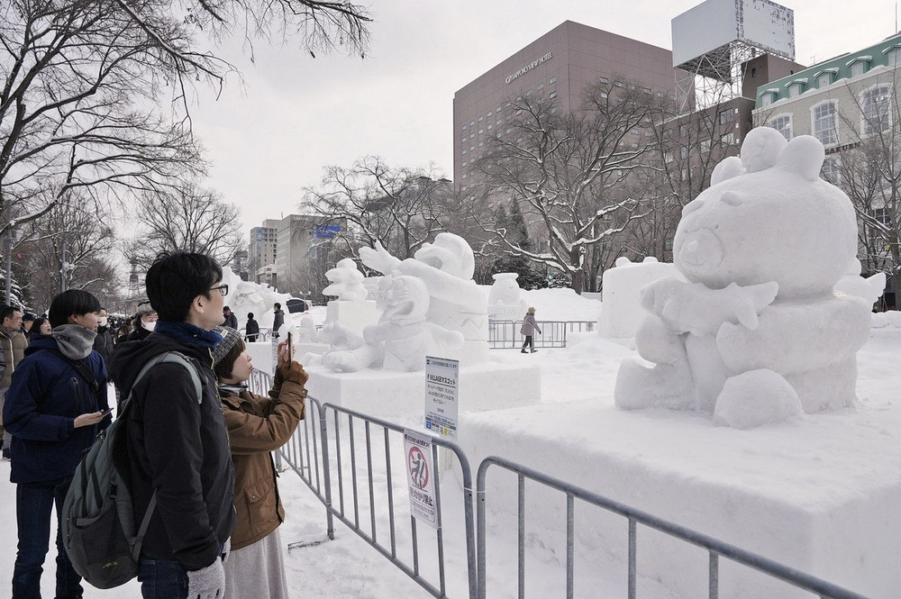 Mùa Đông ấm áp ảnh hưởng đến Lễ hội tuyết Sapporo | Vietnam+ (VietnamPlus)