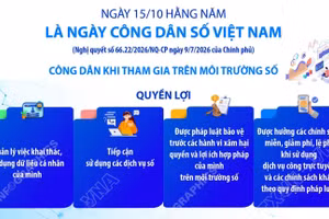 Ngày 15/10 hằng năm là Ngày Công dân số Việt Nam