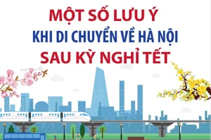 Một số lưu ý khi di chuyển về Hà Nội sau kỳ nghỉ Tết
