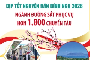 Ngành đường sắt phục vụ hơn 1.800 chuyến tàu dịp Tết Nguyên đán Bính Ngọ 2026