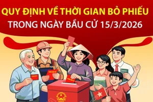 Quy định về thời gian bỏ phiếu trong ngày bầu cử 15/3