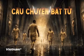 Chuyên trang đa phương tiện “Ngôi đền huyền thoại FIFA World Cup” được xây dựng như một hành trình tương tác đặc biệt. (Ảnh: PV/Vietnam+)