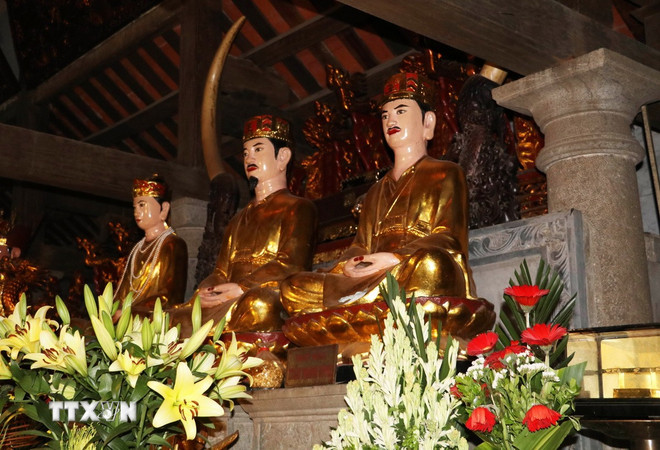 Không gian văn hóa Hành cung Vũ Lâm tại Đền Thái Vi, thành phố Hoa Lư, tỉnh Ninh Bình. (Ảnh: Hải Yến/TTXVN) ttxvn-0705-hanh-cung-vu-lam-ninh-binh-2.jpg