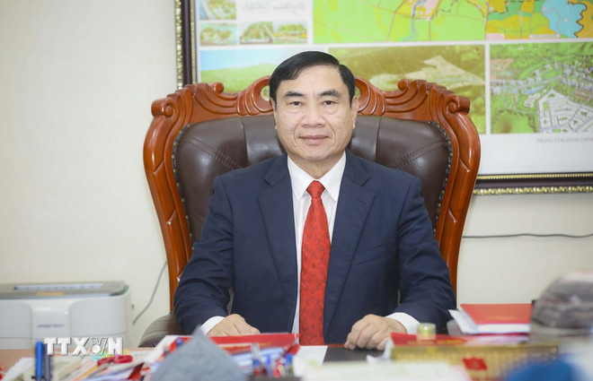 សមាជិកគណៈកម្មាធិការមជ្ឈិមបក្ស លេខាគណៈកម្មាធិការបក្សខេត្ត Dien Bien លោក Tran Quoc Cuong។ (រូបថត៖ Xuan Tu/VNA) ttxvn-2908-dien-bien-2.jpg
