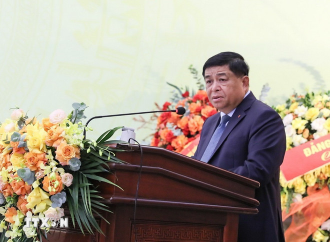 Phó Thủ tướng Nguyễn Chí Dũng phát biểu tại Đại hội Đảng bộ Viện Hàn lâm khoa học và công nghệ Việt Nam lần thứ 9, nhiệm kỳ 2025-2030. (Ảnh: Khánh Hòa/TTXVN) ttxvn-2907-pho-thu-tuon-nguyen-chi-dung.jpg