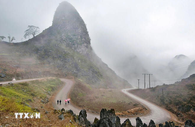 Dong Van-stenplatån. (Foto: VNA) ttxvn-1410-cao-nguyen-da-dong-van-5.jpg