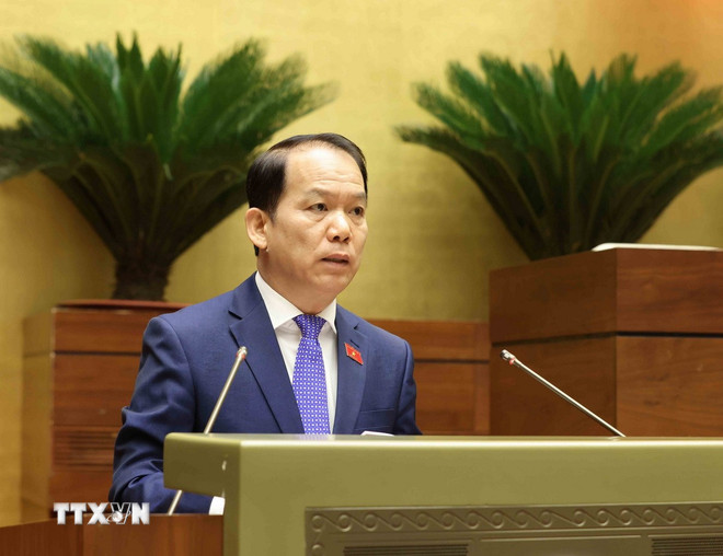 Chủ nhiệm Ủy ban Pháp luật và Tư pháp của Quốc hội Hoàng Thanh Tùng. (Ảnh: Phương Hoa/TTXVN) ttxvn-2605-ho-tro-tu-phap-2.jpg