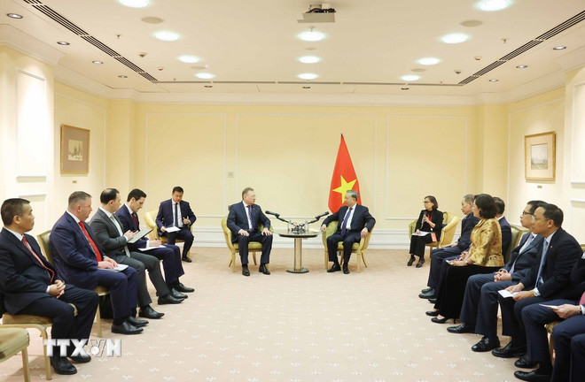 Tổng Bí thư Tô Lâm tiếp ông Sergei Kudryashov, Tổng Giám đốc Công ty Cổ phần dầu khí Zarubezhneft của Nga. (Ảnh: Thống Nhất/ TTXVN) ttxvn-tong-bi-thu-cong-ty-dau-khi-nga-3-resize.jpg