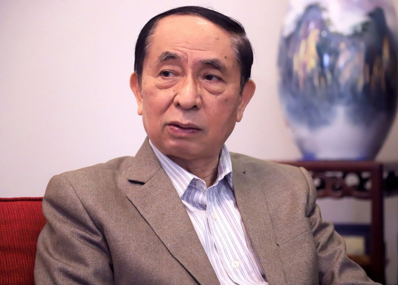 Ông Nguyễn Vinh Quang, Phó Chủ tịch Hội Hữu nghị Việt Nam-Trung Quốc trả lời phỏng vấn về quan hệ hai nước Việt Nam-Trung Quốc. (Ảnh: Việt Đức/TTXVN)