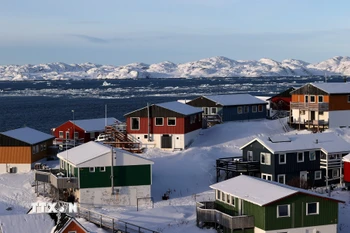 Quang cảnh thủ phủ Nuuk của Greenland. (Ảnh: THX/TTXVN)