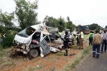 Hiện trường vụ tai nạn. (Ảnh: AP)