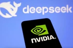 Biểu tượng của Tập đoàn chip Nvidia và DeepSeek. (Nguồn: Reuters/TTXVN)