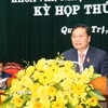 Chủ tịch Ủy ban Nhân dân tỉnh Quảng Trị Lê Hồng Vinh được điều động, bổ nhiệm giữ chức Thứ trưởng Bộ Xây dựng. (Ảnh: Tá Chuyên/TTXVN)