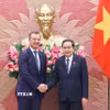 Chủ tịch Quốc hội Trần Thanh Mẫn tiếp ông Andrey Vladimirovich Yatskin, Phó Chủ tịch Thứ nhất Hội đồng Liên bang Quốc hội Liên bang Nga. (Ảnh: Doãn Tấn/ TTXVN)