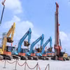 Phát lệnh khởi công dự án thành phần 3 xây dựng cao tốc Vành đai 4-Vùng Thủ Đô Hà Nội. (Ảnh: Mạnh KHánh/TTXVN)
