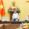 Chủ tịch Quốc hội Trần Thanh Mẫn phát biểu khai mạc Phiên họp thứ 7 của Ủy ban Thường vụ Quốc hội. (Ảnh: Doãn Tấn/TTXVN)
