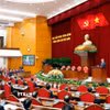 Tổng Bí thư Tô Lâm phát biểu bế mạc Hội nghị lần thứ 14 Ban Chấp hành Trung ương Đảng khóa XIII. (Ảnh: Thống Nhất/TTXVN)