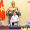 Chủ tịch Quốc hội Trần Thanh Mẫn phát biểu khai mạc phiên họp. (Ảnh: Doãn Tấn/TTXVN)