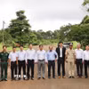 Lực lượng chức năng Việt Nam, Campuchia trong hoạt động phối hợp, tạo nền tảng để mở rộng hợp tác trên các lĩnh vực kinh tế, dân sinh và giao lưu nhân dân. (Ảnh: Kha Phạm/TTXVN)