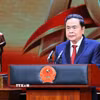 Chủ tịch Quốc hội Trần Thanh Mẫn phát biểu. (Ảnh: Doãn Tấn/TTXVN)