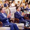Tổng thống Myanmar Min Aung Hlaing và Phó Thủ tướng Nguyễn Văn Thắng đồng chủ trì Diễn đàn doanh nghiệp Việt Nam-Myanmar năm 2026. (Ảnh: Phạm Kiên/ TTXVN)