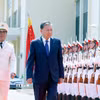 Tổng Bí thư, Chủ tịch nước Tô Lâm đến thăm làm việc tại Học viện Kỹ thuật và Công nghệ an ninh, Bộ Công an. (Ảnh: Thống Nhất/TTXVN)