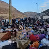 Người tị nạn Syria tại cửa khẩu Masnaa ở biên giới Syria-Liban, ngày 12/12/2024. (Ảnh: THX/TTXVN)