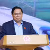 Thủ tướng Phạm Minh Chính chủ trì Phiên họp lần thứ tư Ban chỉ đạo các công trình trọng điểm, dự án quan trọng quốc gia lĩnh vực đường sắt. (Ảnh: Dương Giang/TTXVN)