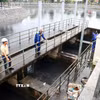 Công ty trách nhiệm hữu hạn Một Thành Viên Thoát Nước Hải Phòng vận hành hệ thống thoát nước khu vực nội đô thành phố. (Ảnh: Hoàng Ngọc/TTXVN)