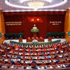 Phiên bế mạc Hội nghị lần thứ 3 Ban Chấp hành Trung ương Đảng khóa XIV. (Ảnh: Dương Giang/TTXVN)