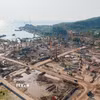 Các dự án, công trình hạ tầng phục vụ Hội nghị Cấp cao APEC 2027 đang giai đoạn thi công trên đại công trường Phú Quốc (An Giang). (Ảnh: TTXVN phát)